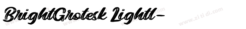 BrightGrotesk Lightl字体转换
